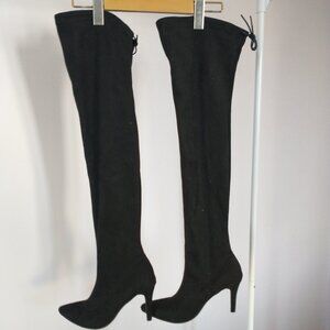 High heels boots over the knee